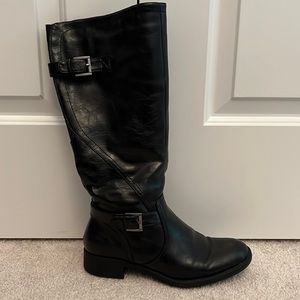 Yuu Ripple Riding Boots - Black (Womens, Size 8)